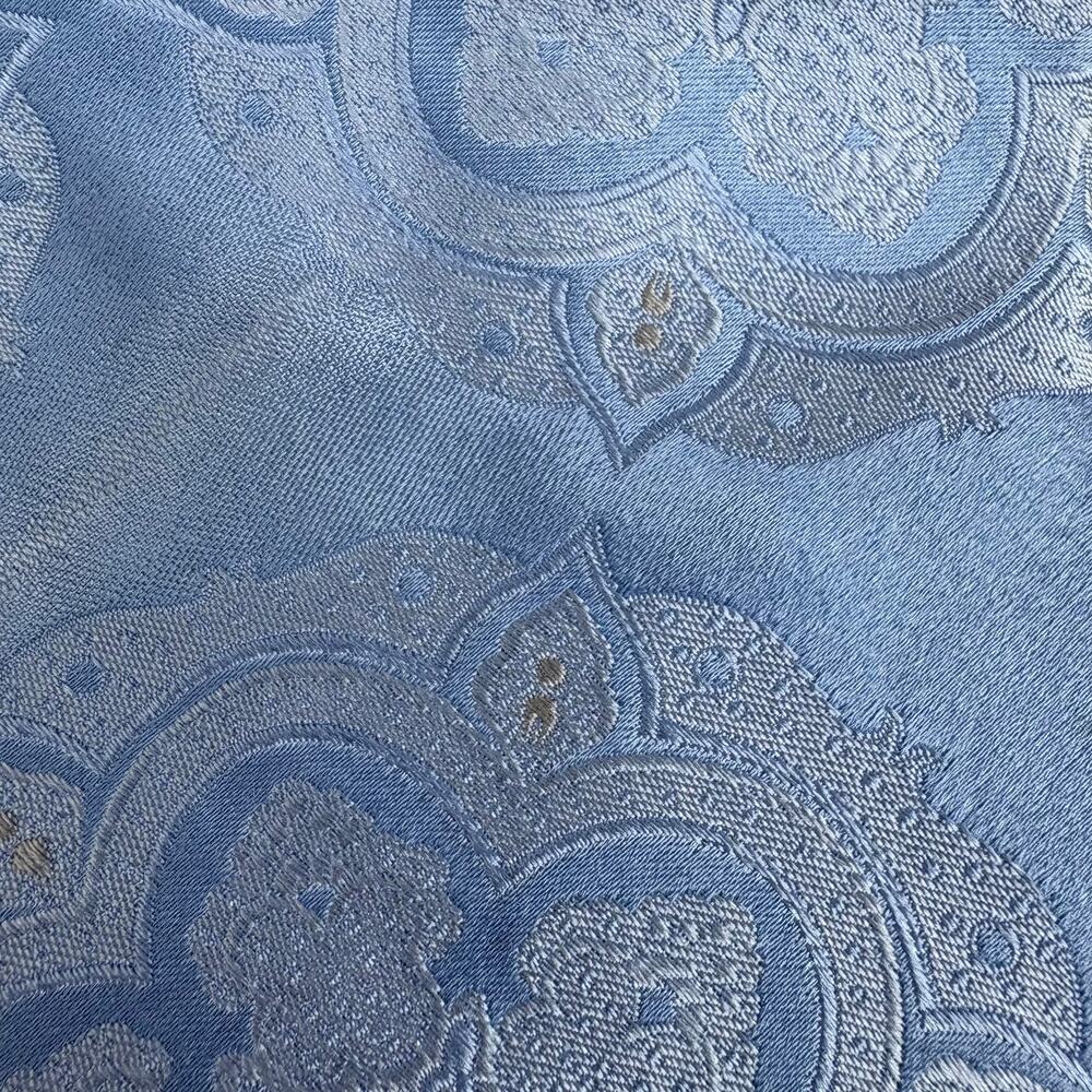 Ted Baker Neck Tie Light Blue Floral Paisley 100% Imported Silk 58” x 3.5” - Picture 7 of 7